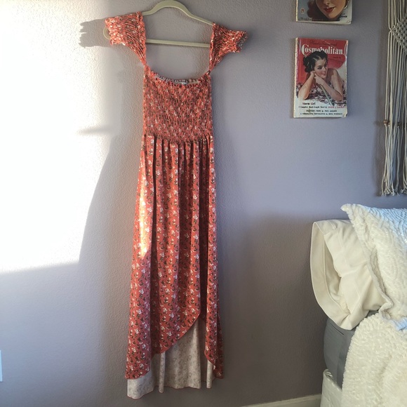 ***SALE***NWT ~ Medium POOF Pink Floral Maxi Dress - Picture 4 of 6